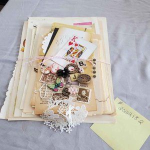 Vintage Paper Ephemera Lot Junk Journals Mixed Media Craft 50+ Items